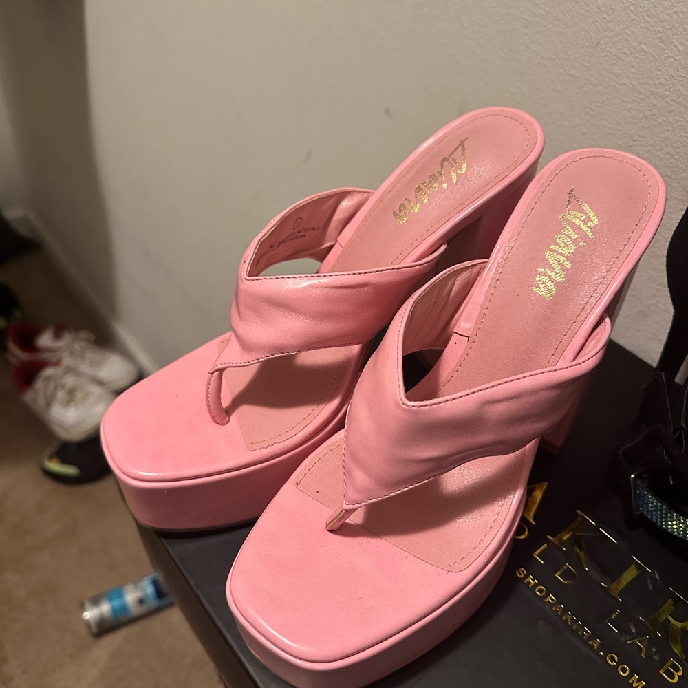 Pink Platform Sandals